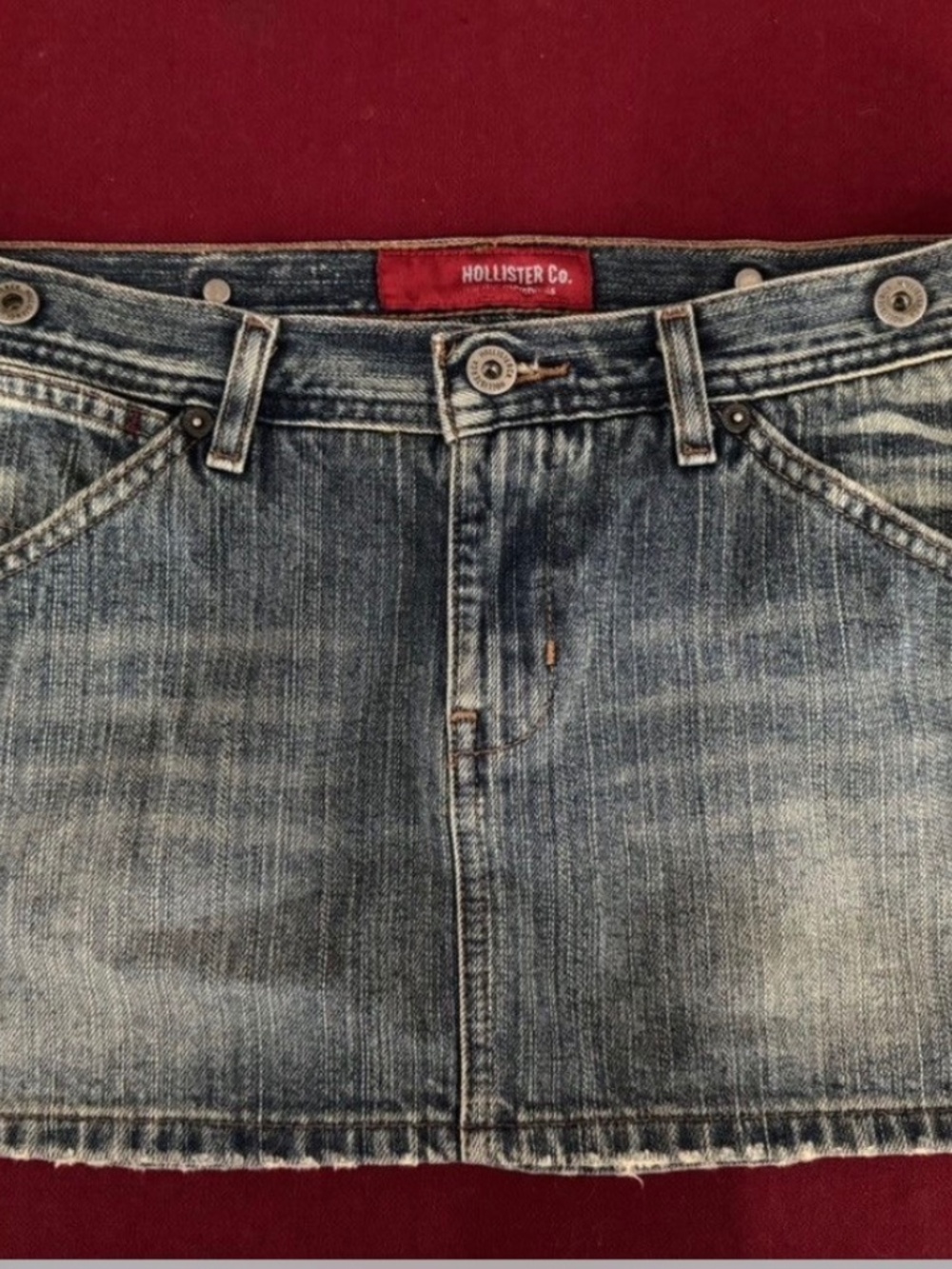 Hollister denim miniskirt